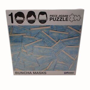 Funwares Buncha Masks 1000 Piece Jigsaw Puzzle Medical Face Masks 27x19 NEW